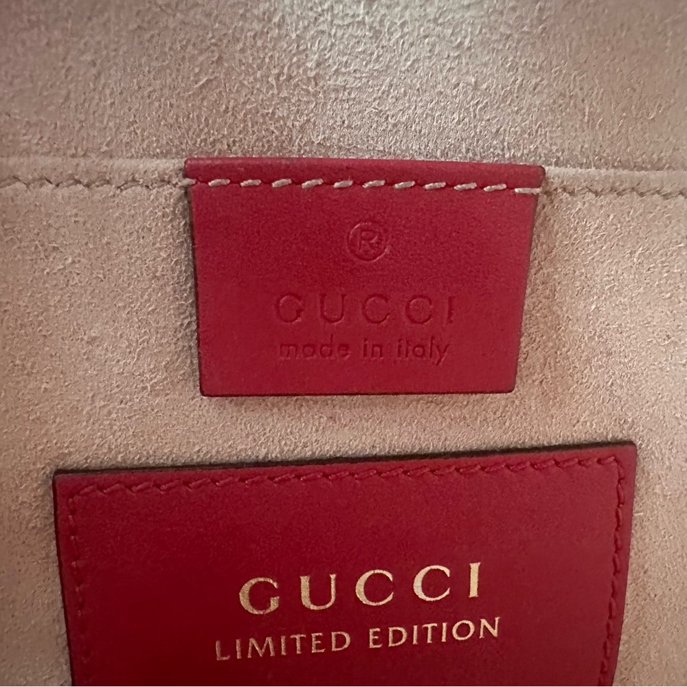 🐍Gucci🐍 Limited Edition GG Supreme Snake♥️Heart Bag - Picture 8 of 12